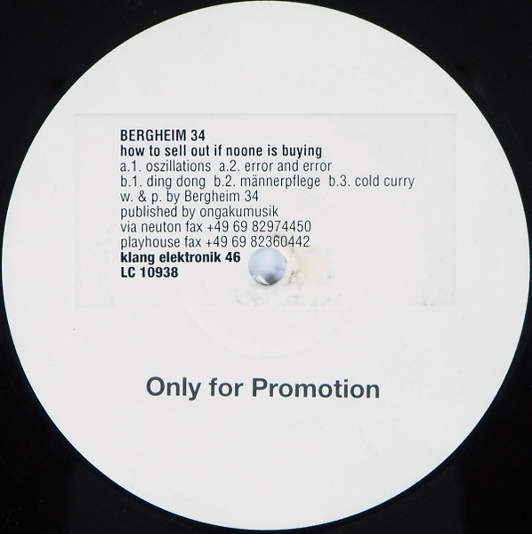 Bergheim 34 - How To Sell Out When No One Is Buying | Klang Elektronik (46)