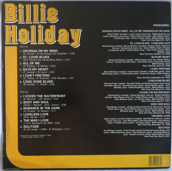 Billie Holiday - Billie Holiday | Joker (SM 3966) - 2 Billie Holiday - Billie Holiday | Joker (SM 3966) - 2