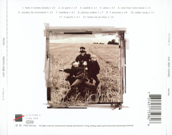 Noir Désir - Tostaky | Barclay (517598-2) - 3 Noir Désir - Tostaky | Barclay (517598-2) - 3