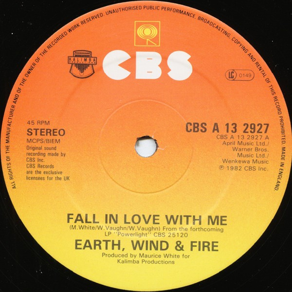 Earth, Wind & Fire - Fall In Love With Me (Extended Version) | CBS (CBS A 13-2927) - 3 Earth, Wind & Fire - Fall In Love With Me (Extended Version) | CBS (CBS A 13-2927) - 3