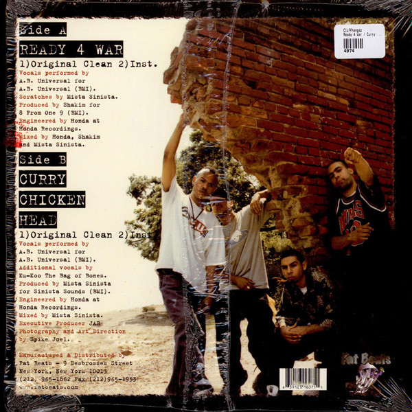Cliffhangaz - Ready 4 War / Curry Chicken Head | Fat Beats (CH 607) - 2 Cliffhangaz - Ready 4 War / Curry Chicken Head | Fat Beats (CH 607) - 2