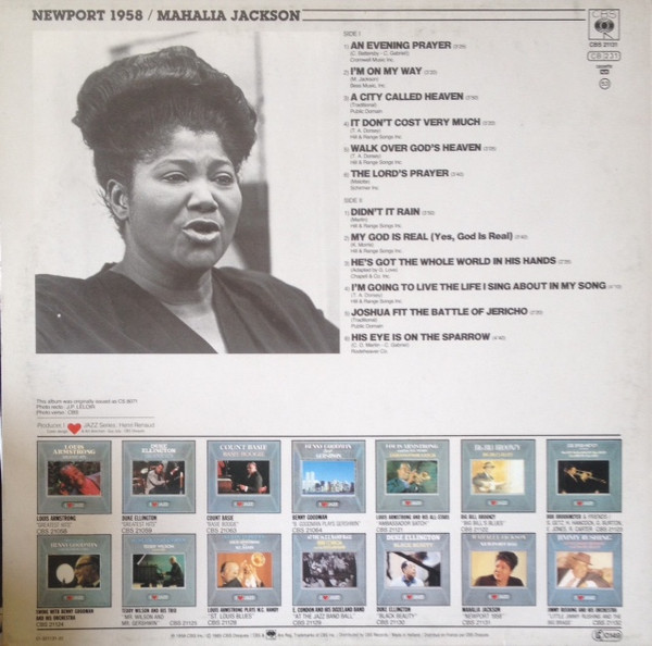 Mahalia Jackson - Newport 1958 | CBS (CBS 21131) - 2 Mahalia Jackson - Newport 1958 | CBS (CBS 21131) - 2