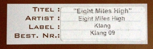 Eight Miles High - Eight Miles High | Klang Elektronik (KLANG 09) - 4