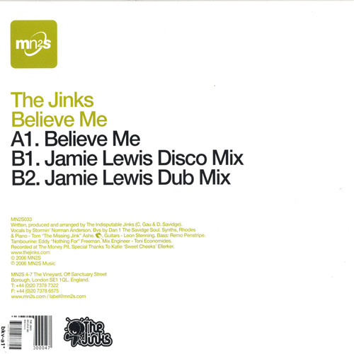 The Jinks - Believe Me | MN2S (MN2S033)