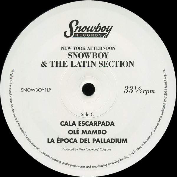 Snowboy & The Latin Section - New York Afternoon | Snowboy Records (SNOWBOY1LP) - 4 Snowboy & The Latin Section - New York Afternoon | Snowboy Records (SNOWBOY1LP) - 4