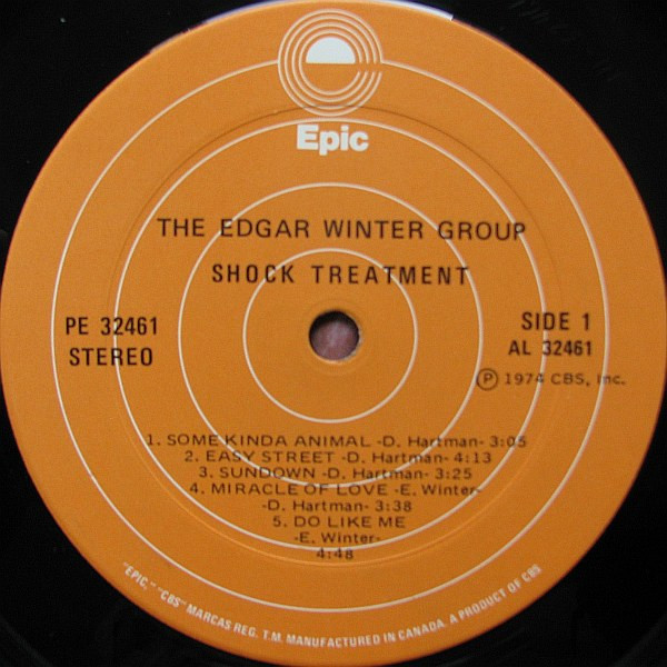The Edgar Winter Group - Shock Treatment [Vinyl] | Epic (PE 32461) - 3