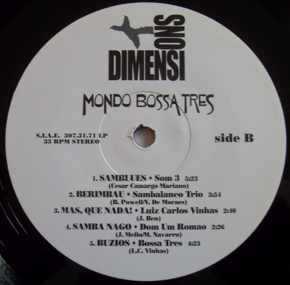 Various - Mondo Bossa Tres | Dimensions (307.31.71 LP) - 4