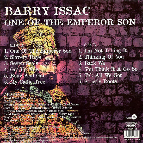 Barry Issac - One Of The Emperor Son | Twinkle Music (NGLP 564) - 3 Barry Issac - One Of The Emperor Son | Twinkle Music (NGLP 564) - 3