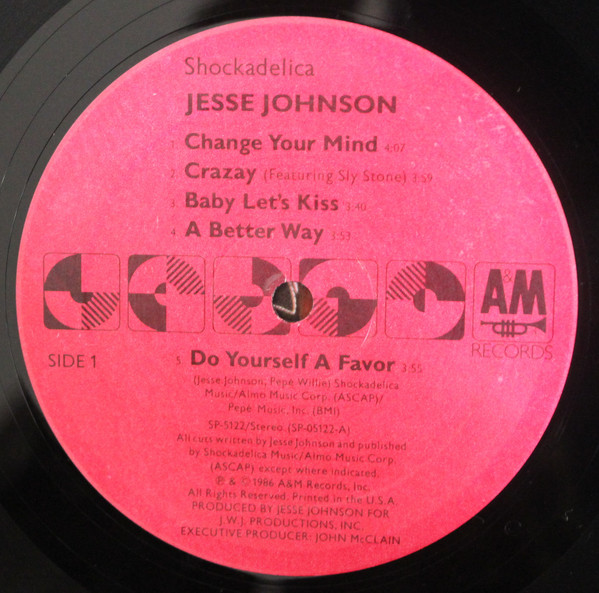Jesse Johnson - Shockadelica [Vinyl] | A&M Records (SP-5122) - 3