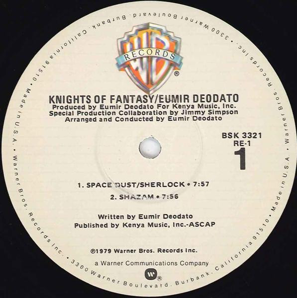 Eumir Deodato - Knights Of Fantasy | Warner Bros. Records (BSK 3321) - 4 Eumir Deodato - Knights Of Fantasy | Warner Bros. Records (BSK 3321) - 4