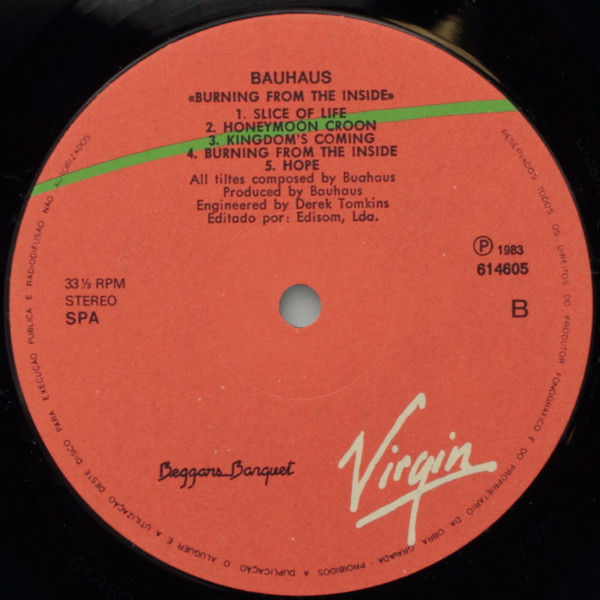 Bauhaus - Burning From The Inside | Beggars Banquet (614605) - 4 Bauhaus - Burning From The Inside | Beggars Banquet (614605) - 4