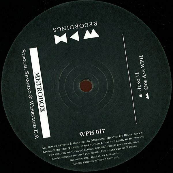 Metrobox - Stroom, Spanning & Weerstand E.P. | We Play House Recordings (WPH 017)