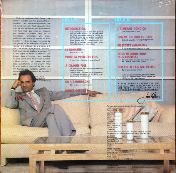 Joël Denis - ...À Fleur De Peau | Sereys (SE 501) - 2 Joël Denis - ...À Fleur De Peau | Sereys (SE 501) - 2