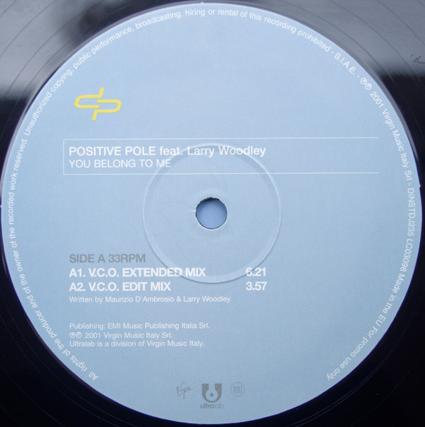 Positive Pole Feat. Larry Woodley - You Belong To Me | Virgin (DINSTDJ235) - 3