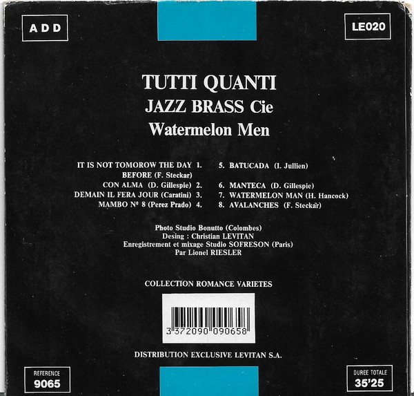 Tutti Quanti Brass Cie - Watermelon Men | Levitan Distribution (9065) - 2