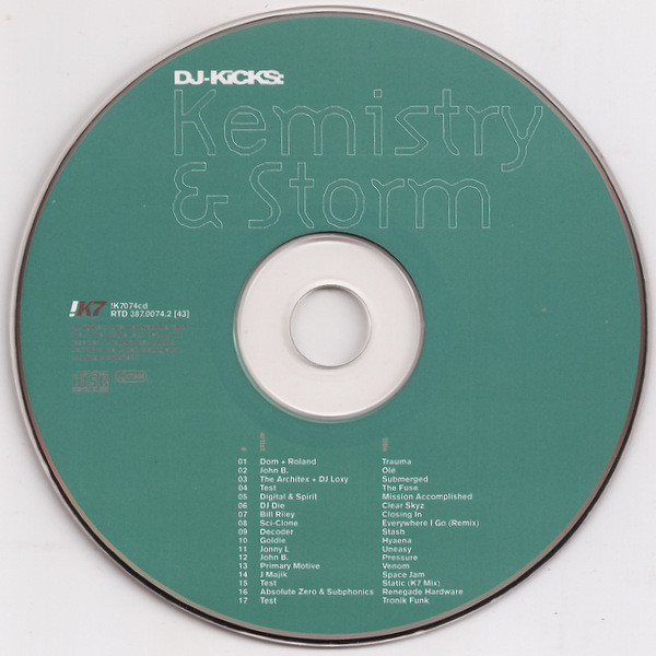 Kemistry & Storm - DJ-Kicks: | !K7 (K7074CD) - 3 Kemistry & Storm - DJ-Kicks: | !K7 (K7074CD) - 3