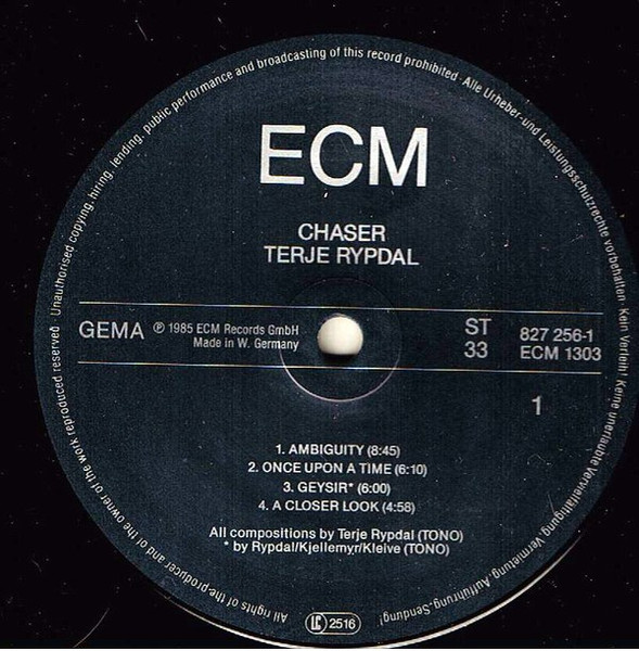 Terje Rypdal - Chaser | ECM Records (ECM 1303) - 3 Terje Rypdal - Chaser | ECM Records (ECM 1303) - 3