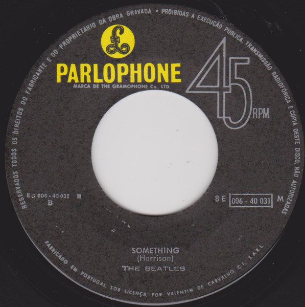 The Beatles - Come Together / Something | Parlophone (8E 006-40 031 M) - 4