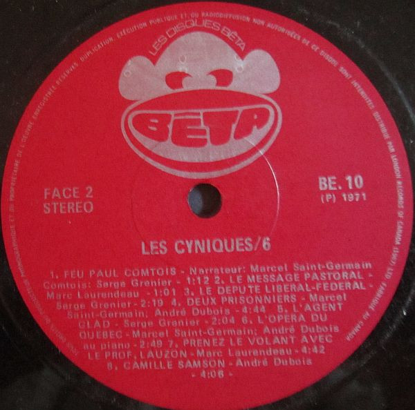 Les Cyniques - 6 | Les Disques Bêta (BE.10) - 4