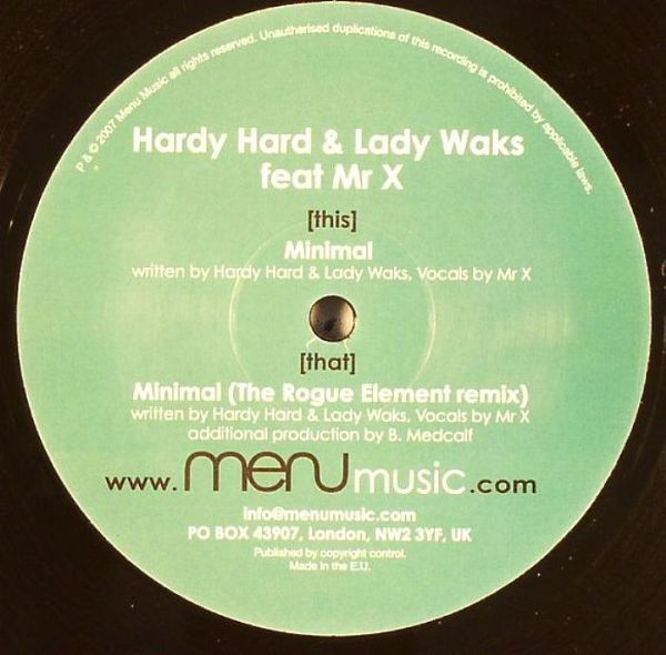 Hardy Hard & Lady Waks Feat. Mr. X - Minimal | Menu Music (MENU 008) - main