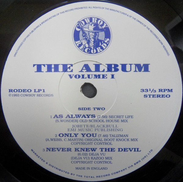 Various - Cowboy Records - The Album - Volume 1 | Cowboy Records (RODEO LP 1) - 3 Various - Cowboy Records - The Album - Volume 1 | Cowboy Records (RODEO LP 1) - 3