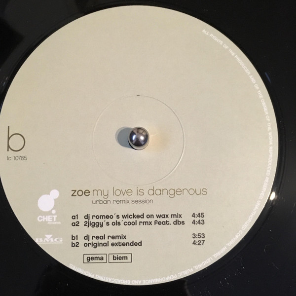 Zoe Mazah - My Love Is Dangerous (Urban Remix Session) | Chet Records (74321 83011 1) - 2
