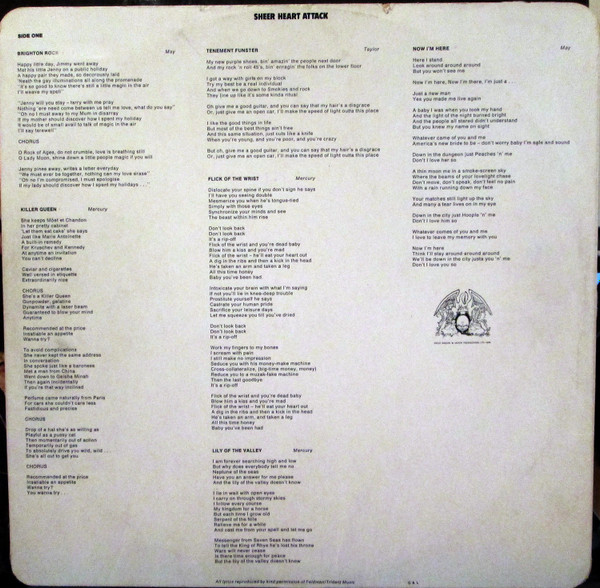 Queen - Sheer Heart Attack | EMI (EMC 3061) - 3