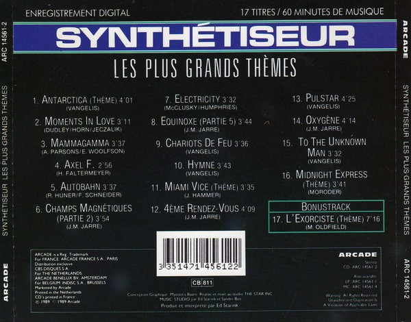 Ed Starink - Synthétiseur - Les Plus Grands Thèmes | Arcade (ARC 14561-2) - 3