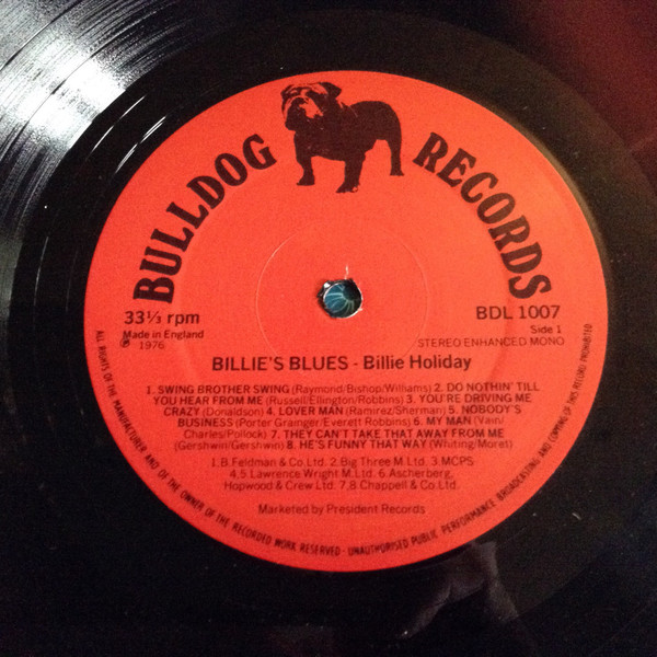 Billie Holiday - Billie's Blues | Bulldog Records (BDL1007) - 3 Billie Holiday - Billie's Blues | Bulldog Records (BDL1007) - 3