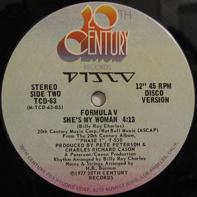 Formula V - Dance All Night | 20th Century Records (TCD-63) - 2