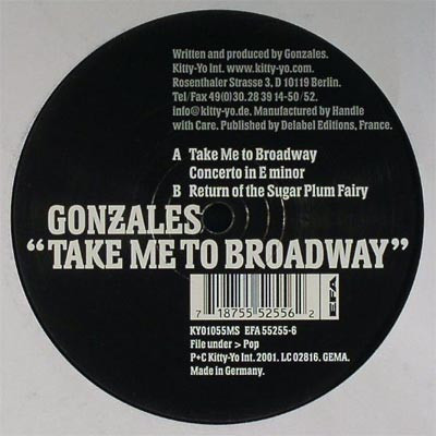 Chilly Gonzales - Take Me To Broadway | Kitty-Yo (KY01055MS) - main