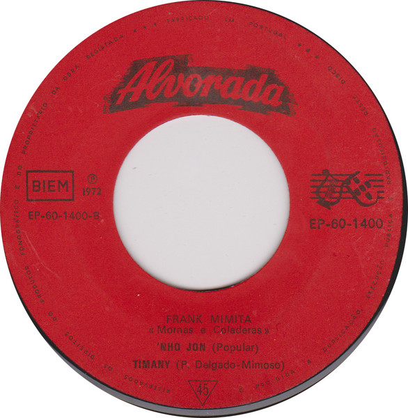 Frank Mimita - Mornas E Coladeras | Alvorada (EP-60-1400) - 2
