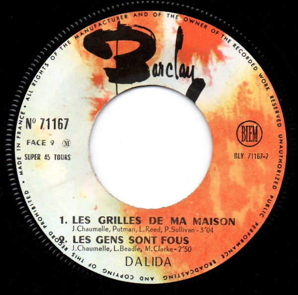 Dalida - Pauvre Cœur (Ne Laisse Pas Mourir Le Feu) | Barclay (71.167 M) - 3