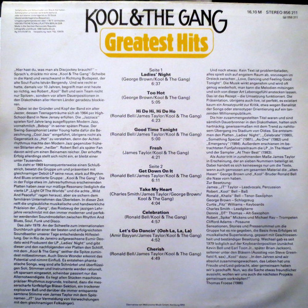 Kool & The Gang - Greatest Hits | AMIGA (8 56 211) - 2 Kool & The Gang - Greatest Hits | AMIGA (8 56 211) - 2