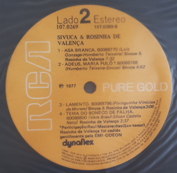 Sivuca , Rosinha de Valença - Gravado Ao Vivo | RCA Pure Gold (107.0269) - 5 Sivuca , Rosinha de Valença - Gravado Ao Vivo | RCA Pure Gold (107.0269) - 5