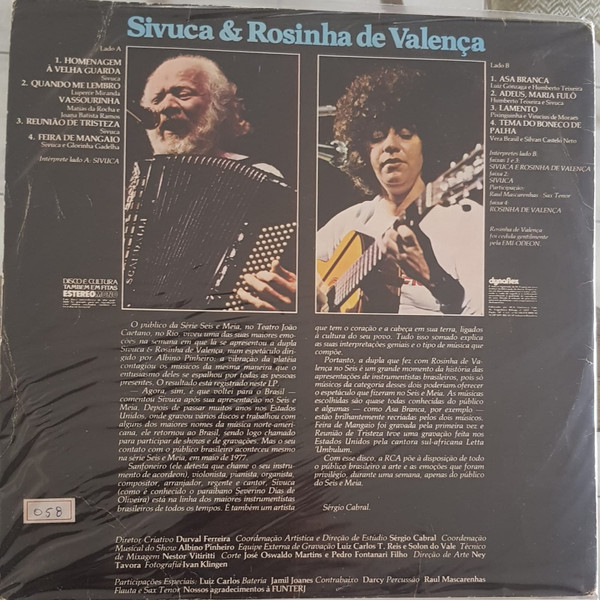 Sivuca , Rosinha de Valença - Gravado Ao Vivo | RCA Pure Gold (107.0269) - 3 Sivuca , Rosinha de Valença - Gravado Ao Vivo | RCA Pure Gold (107.0269) - 3