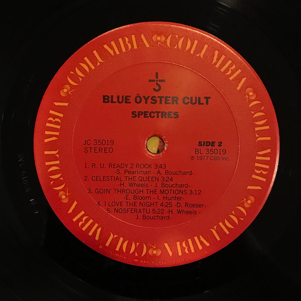Blue Öyster Cult - Spectres | Columbia (JC 35019) - 4