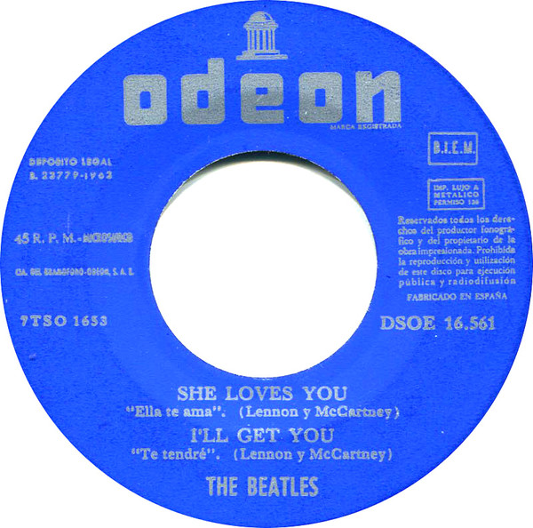 The Beatles - The Beatles' Hits - Vinilo 7" | Odeon (DSOE 16.561) - 3 The Beatles - The Beatles' Hits - Vinilo 7" | Odeon (DSOE 16.561) - 3