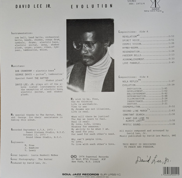 David Lee - Evolution | Supernal (SES:1973/74) - 2