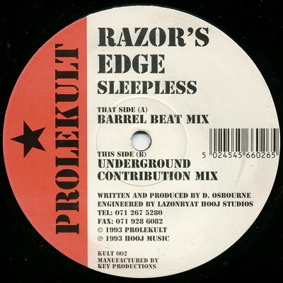 Razor's Edge - Sleepless | Prolekult (KULT 002) - main