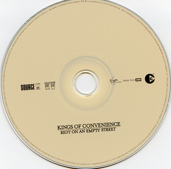 Kings Of Convenience - Riot On An Empty Street | Source (0724357188425) - 3
