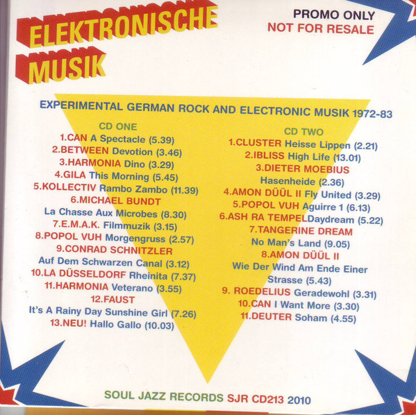 Various - Elektronische Musik (Experimental German Rock And Electronic Musik 1972-83) | Soul Jazz Records (SJR CD213) - 2