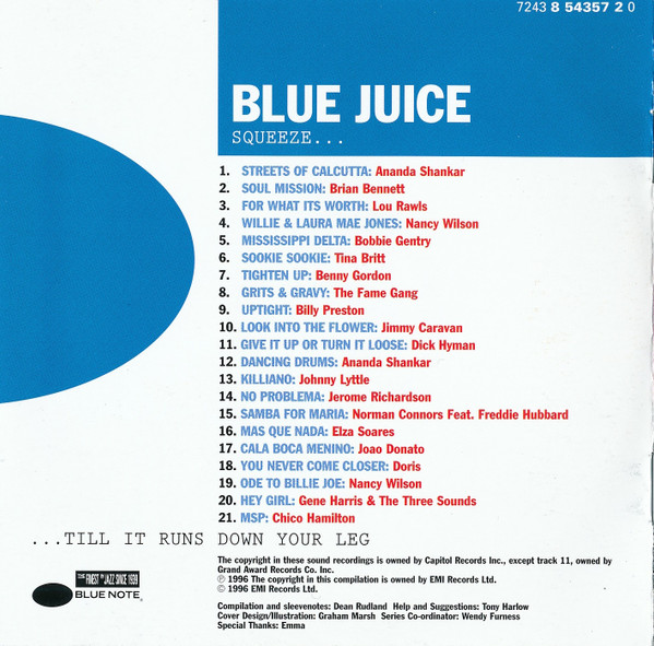 Various - Blue Juice | Blue Note (CDP 8543572) - 2 Various - Blue Juice | Blue Note (CDP 8543572) - 2
