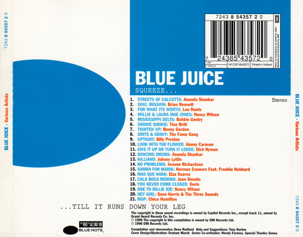 Various - Blue Juice | Blue Note (CDP 8543572) - 4 Various - Blue Juice | Blue Note (CDP 8543572) - 4