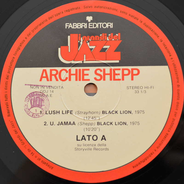 Archie Shepp - Archie Shepp | Fabbri Editori (GdJ 14) - 3 Archie Shepp - Archie Shepp | Fabbri Editori (GdJ 14) - 3