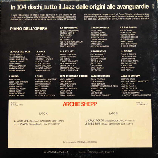 Archie Shepp - Archie Shepp | Fabbri Editori (GdJ 14) - 2 Archie Shepp - Archie Shepp | Fabbri Editori (GdJ 14) - 2
