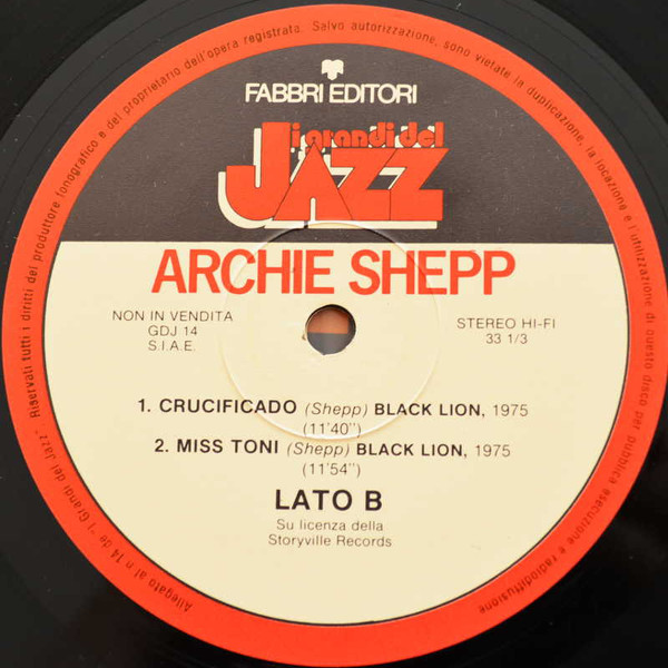 Archie Shepp - Archie Shepp | Fabbri Editori (GdJ 14) - 4 Archie Shepp - Archie Shepp | Fabbri Editori (GdJ 14) - 4