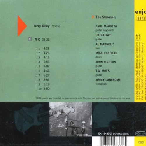 Terry Riley , The Styrenes - In C | Enja Nova (ENJ-9435 2) - 2 Terry Riley , The Styrenes - In C | Enja Nova (ENJ-9435 2) - 2