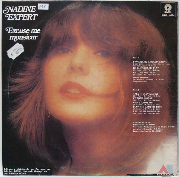 Nadine Expert - Excuse Me Monsieur | Rossil (RISLP-14004) - 2