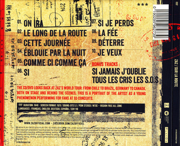 ZAZ - Sur La Route | Warner Music France (0190295962739) - 2 ZAZ - Sur La Route | Warner Music France (0190295962739) - 2